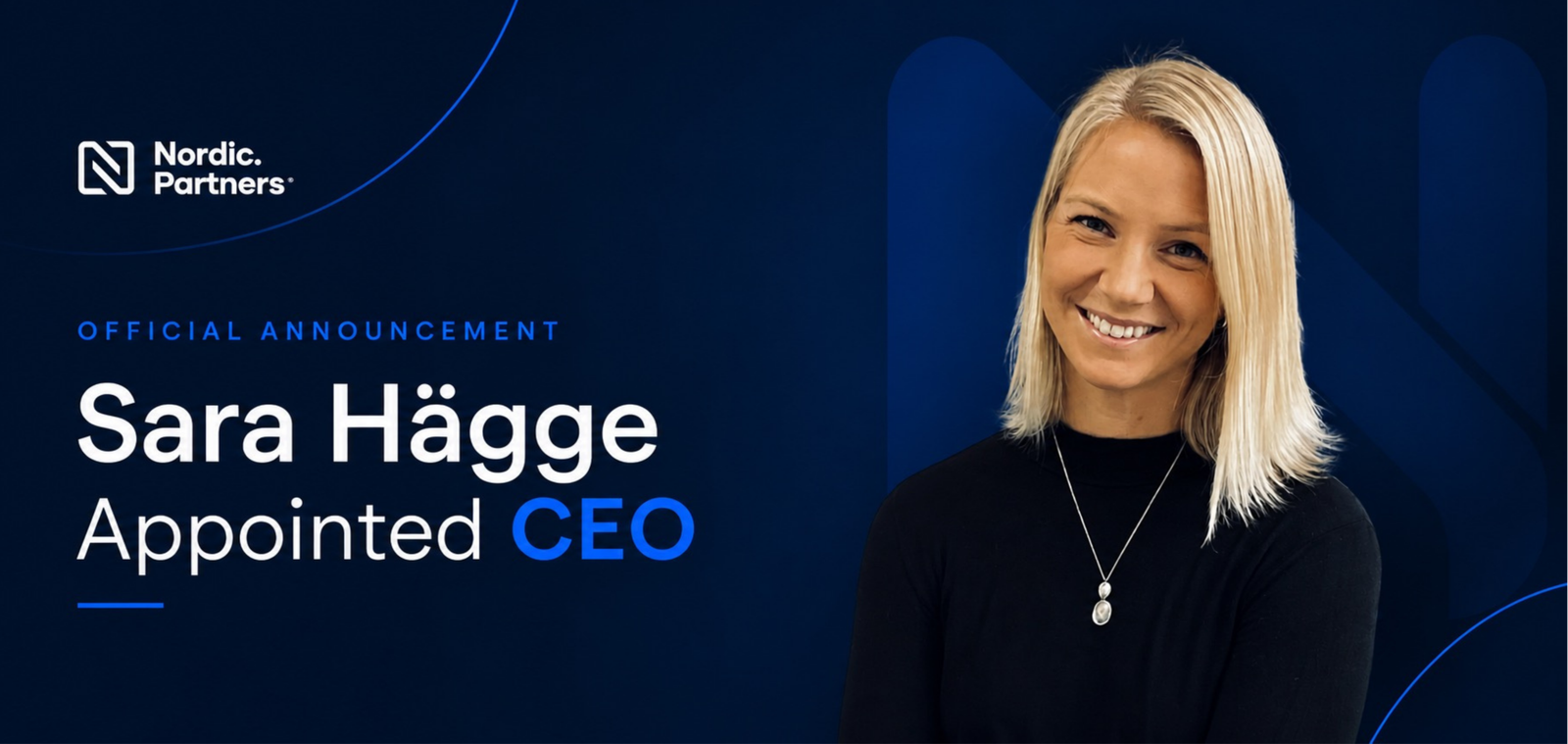 sara appointed as ceo at nordic.partners 1160x550 png